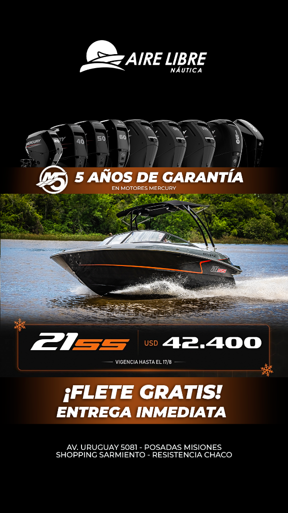Garantía de 5 años en Motores Mercury